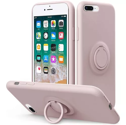 Funda iPhone 7 Plus, 8 Plus Silicona Rosa