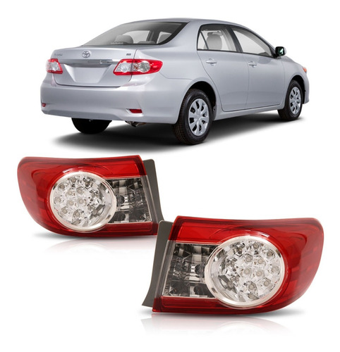 Lanterna Corolla 2012 2013 2014 Canto Com Led