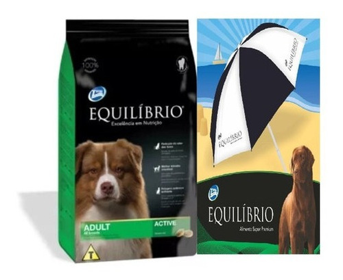 Equilibrio Perro Adulto 15+3 Kilos Con Sombrilla Regalo