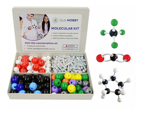 Modelo En Química Orgánica 239 Piezas - Paquete Molecular Pa
