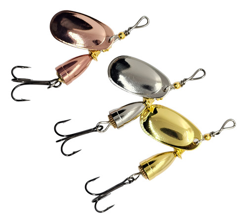 Pack 3 Cucharilla Suarez Lures Clasico Lethal River N3 6.5g