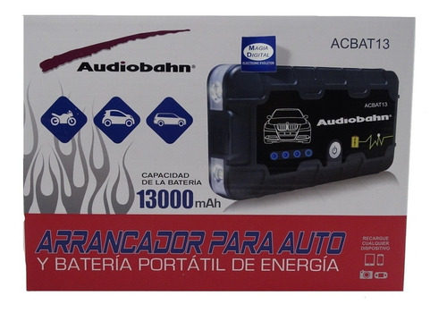 Arrancador De Batería Portatil Audiobahn Acbat13  13000mah