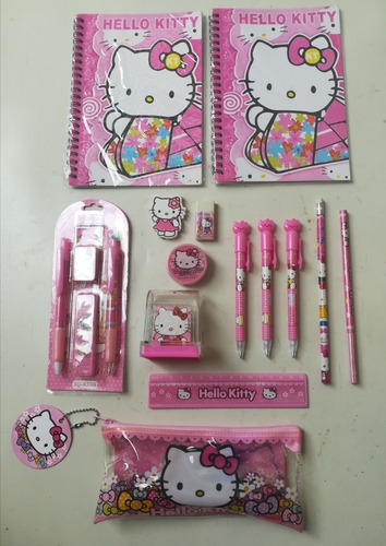 Kit Escolar Para Niñas Hello Kitty