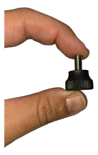 Manípulo Botão Plástico/inox Macho M6x10mm Ext20mm C/10pçs