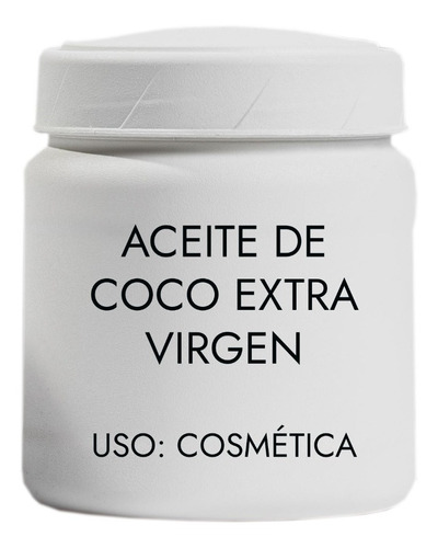 Imagen 1 de 1 de Aceite Coco Extravirgen Prensado/frío, Cosmética S/sabor 1kg