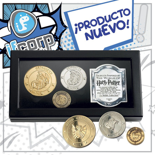 Harry Potter Gringotts Bank Coin Original Set De 3 Monedas