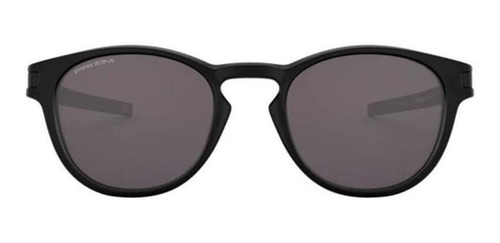 Anteojos de sol Oakley Latch Standard con marco de o matter color matte black, lente grey de plutonite prizm, varilla matte black de o matter - OO9265