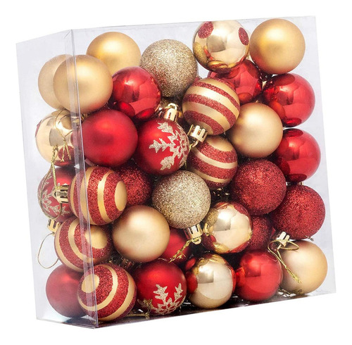 . 50 Uds Adornos De Bolas De Navidad Adornos Para Decoración