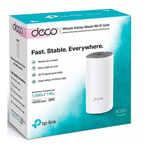 Tp-link Sistema Wi-fi Mesh Router Ac1200 Deco E4(1-pack) Color Blanco