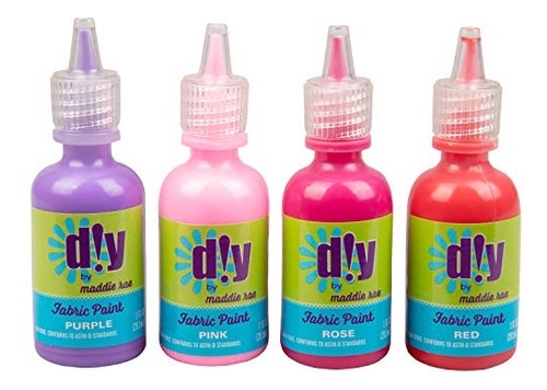 Diy Por Maddie Rae Puffer Pinturas De Tela Set De 12 Colores