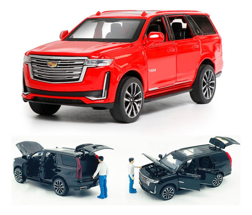 Cadillac Escalade Miniatura Metal Car Con Luz Y Sonido 1/32