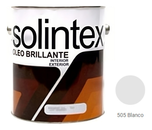 Pintura Oleo Brillante Blanco Solintex 1 Galon.
