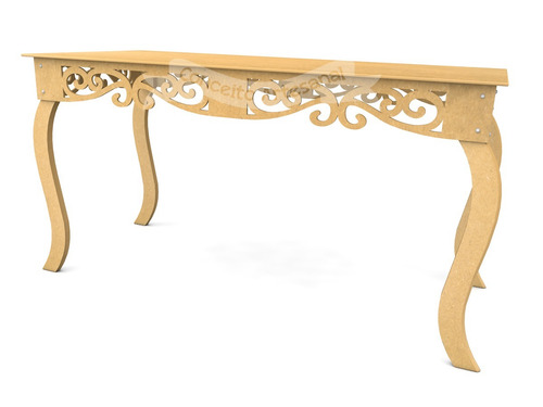 Imagem 3 de 4 de Mesa Provençal Decoração Festa Luis Xv Prince 1.50 Mdf Desmo