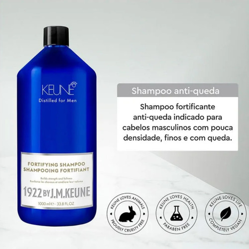 Shampoo - Keune - 1922 By J.m. - Fortifying - Masculino 1l