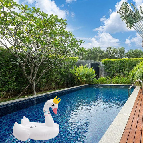 Salvavidas Infantil Cisne Inflable Flotador Alberca Montable