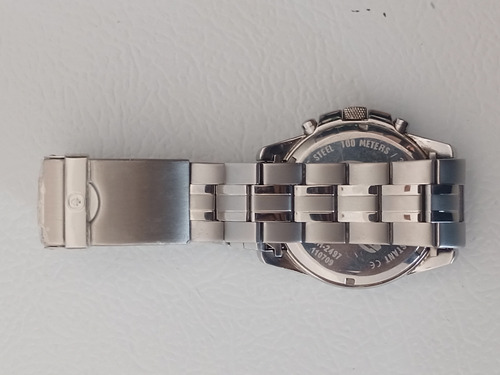 Reloj Fossil Chronometer Ch-2497 Blue Quartz De Hombre Plateado (Usado)