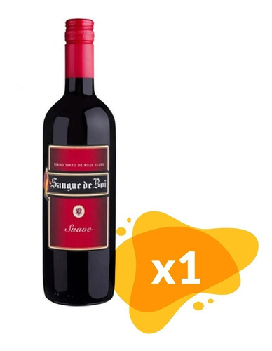 Vino Sangre De Boi 750ml Tinto Suave 