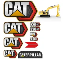 Comprar Jg De Adesivos Completo Caterpillar 330gc Máquinas Pesadas