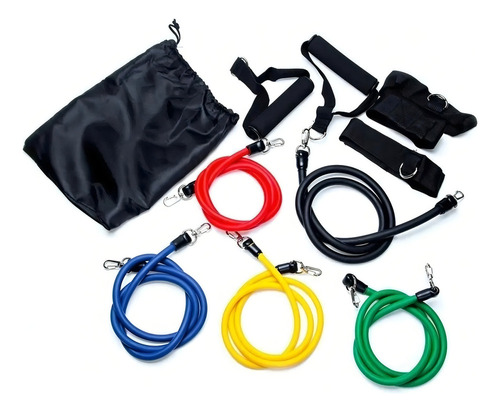 - . Kit Elástico For Entrenamientos De Musculación En Casa