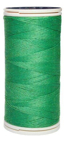 Caja 12 Pzas Hilo Coats Poliéster Liso 3 Cabos Fibra Corta Color T6980-0224 Verde Bamb