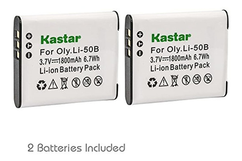 Kastar D-li92 batería (2-pack) Para Ricoh Pentax D-li92