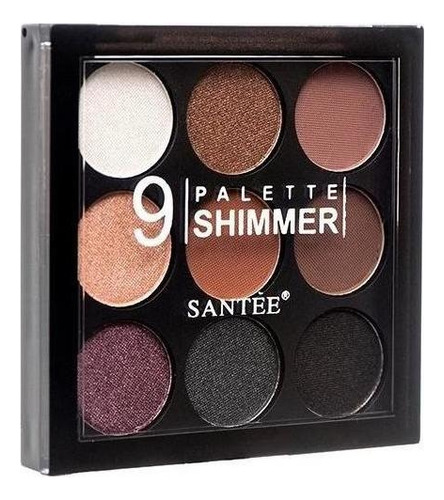 Paleta De Sombras Shimmer Santee Con 9 Tonos