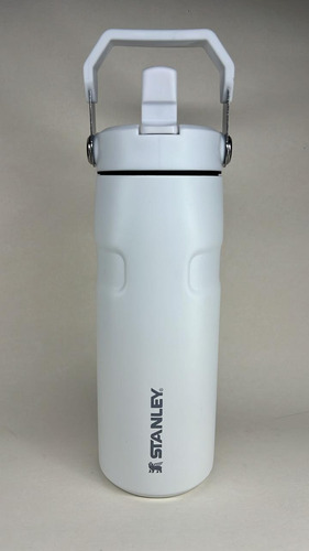Termo Stanley 16 Oz Flip Straw Tumbler Blanco