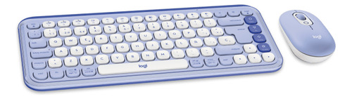 Teclado Logitech + Mouse Pop Icon Bluetooth Wireless Lila