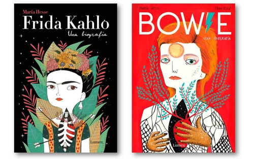 ** Combo Biografias * David Bowie + Frida Kahlo Maria Hesse