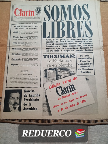 Clarín Especial 1966 Como Hubiera Salido En Julio 1816 