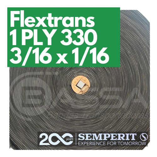Banda Transportadora Flextrans 330 1 Capa 3/16 X 1/16