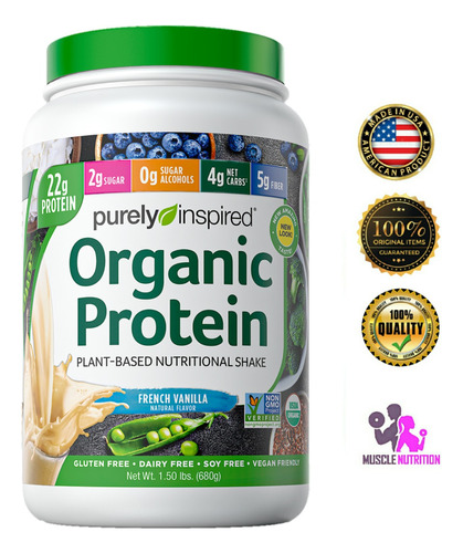 Purely Inspired Organic Proteina Vegana 1.5 Lbs Reg Sanitari