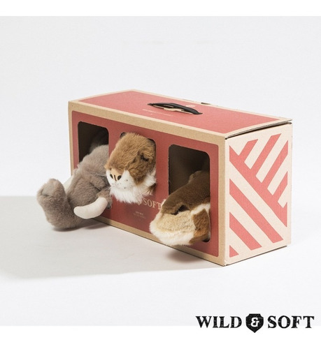 Imagem 6 de 10 de Safari Box Com 3 Mini Cabeças - Wild & Soft Ws-500