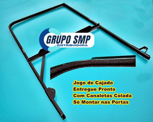 Imagem 5 de 7 de Cajado Quadro Vidro Porta + Canaleta Mb 1113 1934 | 02 Peças