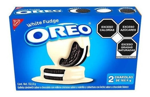 Galleta Oreo White Fudge Bañada En Chocolate Blanco 332.8 G 