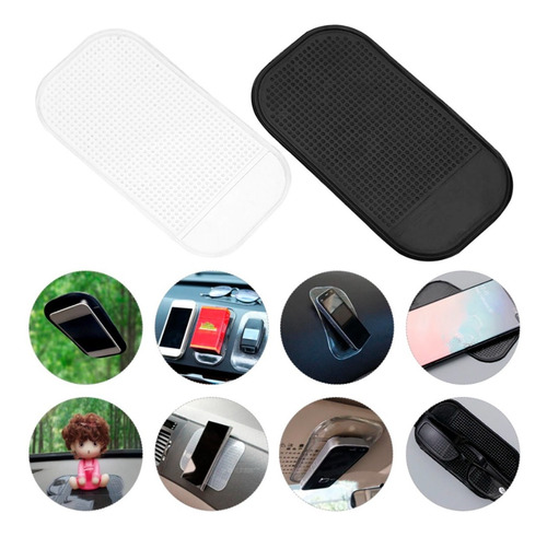 Imagen 8 de 10 de Set X 2 Porta Celular Y Objetos Para Auto Adhesivo