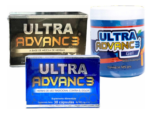 Ultra Advanc3 Azul + Negro + Gel Producto Calidad Magnesio