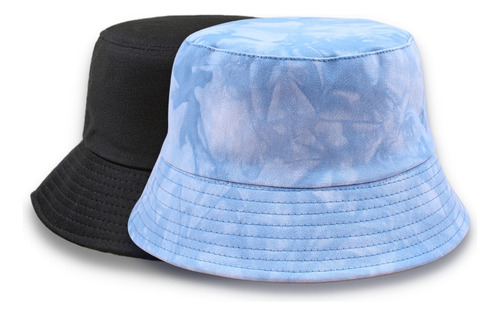 Gorro Bucket Hat Reversible Tie Dye Colores Varios