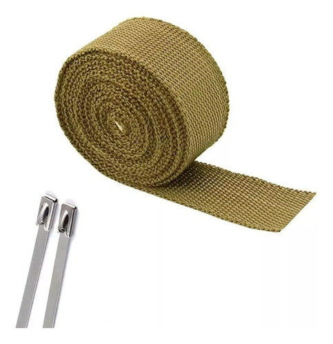 Fita Manta Térmica Termotape Titanium 5 Mts + Abraçadeiras 