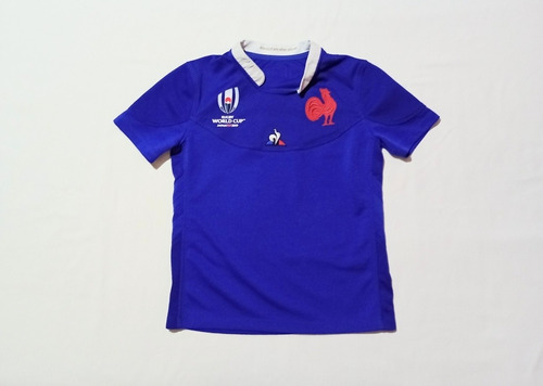 Camiseta Francia Le Coq Sportif Rugby Talle 14 Años