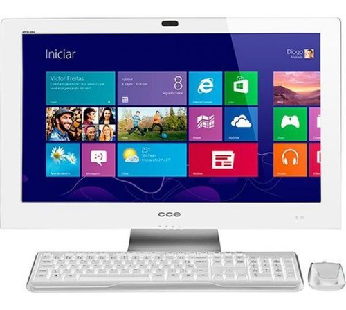 Computador All In One 4gb Ram Hd 500 Tela De 24 Win 10 Com T