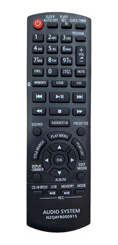 Control Remoto Para Equipo Panasonic Obsequio Forro+pilas 