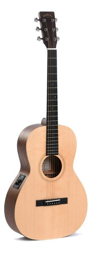 Guitarra Electroacústica Sigma 00MSE para diestros natural micarta satin