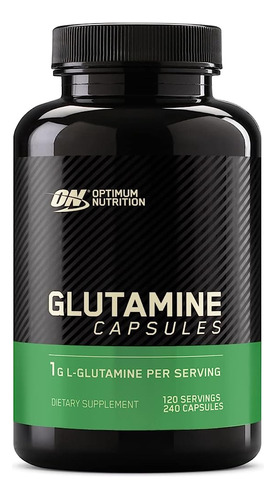 Optimum Nutrition Glutamine 1g 240 Cap Recuperacion Muscular