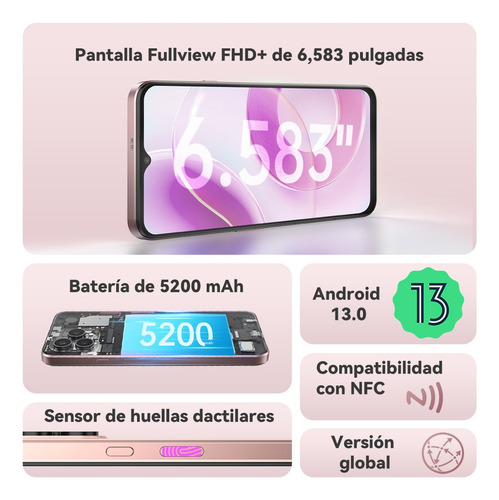 Cubot Celular Cubot P80 Dual Sim 512 Gb Global 8 Gb Ram Android 13