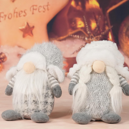 10 Navidad Gnome Peluche, Decoración De Gnomos De Navidad De
