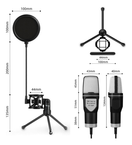 K Micrófono Con Usb A Prueba De Golpes For Juegos