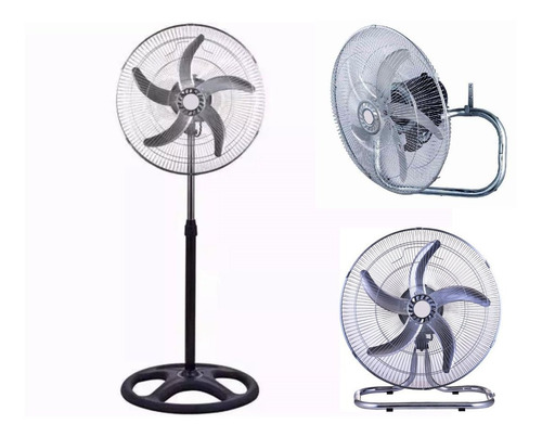 Ventilador 18 Pulgadas 3 Posiciones 5 Aspas Metalicas 