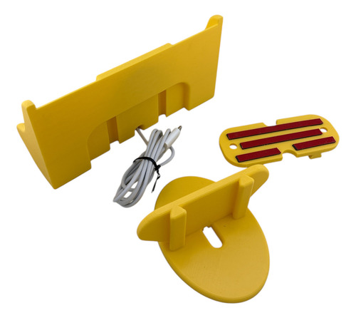 Base Carga Inalámbrica iPhone Pared O Escritorio Mgintegrado Amarillo