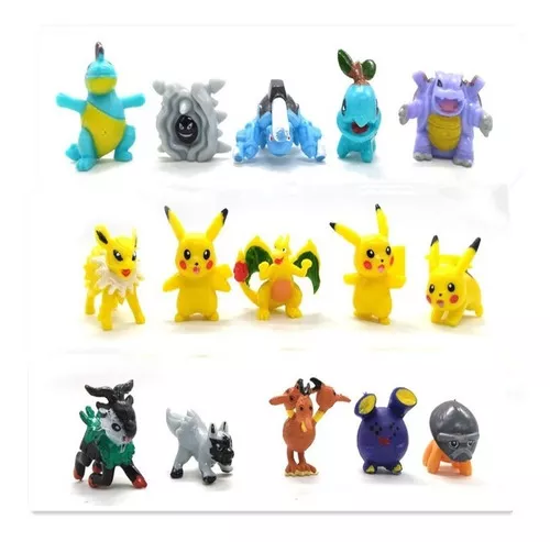 Kit 10 Miniaturas Pokémon Go Pikachu Brinquedos